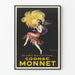 Vintage poster Cognac Monnet of the Sun in a Glass