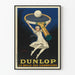 Vintage Dunlop Poster - The Champions' Ball Tennis