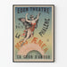 Vintage poster Eden Theatre La Phalène Miss Aenea Ballet La Cour d'Amour