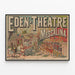 Vintage Theater Poster Eden - Messalina — framed artwork on a wall