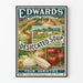 Vintage poster Edwards Desiccated Soup 4 soorten groenten