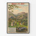 Vintage poster of the Midi Railways - Lourdes and Pyrenees