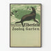 Vintage poster van de Elberfeld Zoologischer Garten met zeeleeuwen