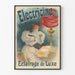 Vintage Electricine Luxury Lighting Poster