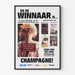 Vintage poster Trouw Publieksprijs Nederlands Boek 1998