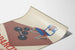 Vintage poster BIODARCINE met halters en blauwe stoel