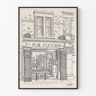 etalage-van-boekhandel-h-m-fletcher-te-londen