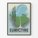 Vintage reclameposter Eumictine voor urinewegen