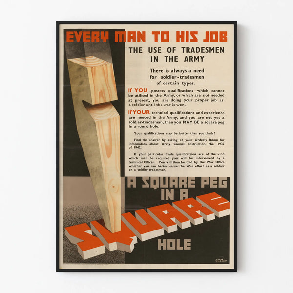 every-man-to-his-job-a-square-peg-in-a-square-hole