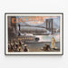 Vintage Poster Excelsior Pont en Boot — ingelijst kunstwerk aan de muur
