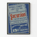 Vintage Poster Excursion Victor Wolfson Theater 12th St