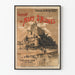 Vintage poster van excursie Mont Saint-Michel Westelijke Spoorwegen