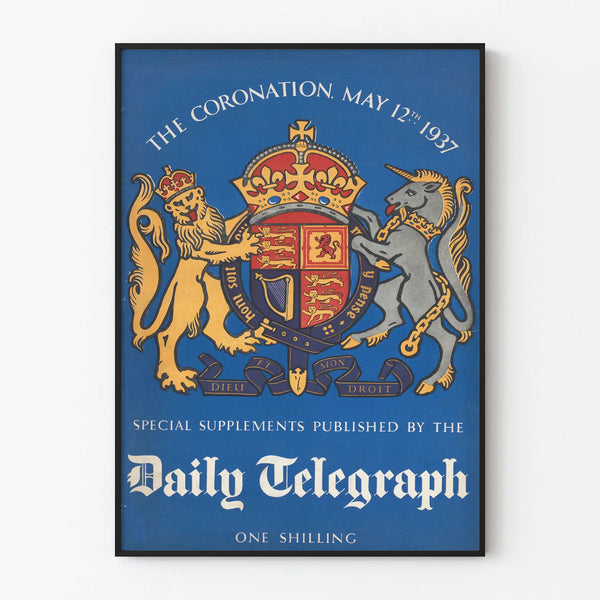 Vintage poster Daily Telegraph - Kroning van George VI 1937