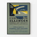 Vintage Poster Expositie Art Federale Illinois