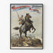 Vintage poster for fishing and horse sports exhibition 1892