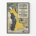 Vintage poster van de Internationale Tentoonstelling van Madrid 1893-94