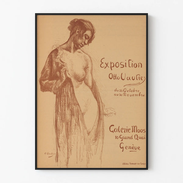 Tentoonstellingsposter Otto Vautier Galerie Moos Genève