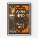 Vintage poster van Anna Held uit Papa's Wife door F. Ziegfeld Jr.