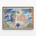Enchanted decorative poster Faith with Gothic lettering — framed artwork on a wall