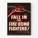 Vintage Firefighters Poster with Fire and Explosion