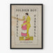 Vintage Soldaat Boy Afscheid - Retro Muurdecoratie Poster