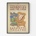 Vintage toneelposter Androcles en de Leeuw van George Bernard Shaw