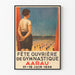 Vintage poster of the Workers' Gymnastics Festival Aarau 1930