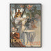 Vintage Figaro Illustrated poster with elegant feminine cutout