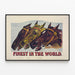 Vintage Paarden Ruiterposter - De Beste in de Wereld — ingelijst kunstwerk aan de muur