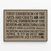 Vintage Poster Eerste Tentoonstelling Arts & Crafts Boston 1897 — ingelijst kunstwerk aan de muur