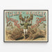 Vintage Poster Folies Bergère - Rudesindo Roche and His 15 Wolves — framed artwork on a wall