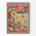 Vintage poster Folies Bergère R. Abdy en zijn Papegaaien