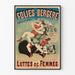 Vintage poster Folies Bergère - Vrouwenstrijd voorstelling
