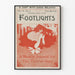 Vintage theaterposter Footlights Philadelphia 1896