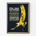 Vintage Poster For Our Aviators with Yellow Eagle