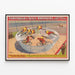 Vintage Circus Poster Forepaugh & Sells Brothers - The 7 Wonder Wheel Whirls — framed artwork on a wall