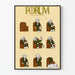 Poster Forum Volume XVII Nummer 4 Oktober 1980 - Geanimeerde vintage illustratie