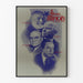 Vintage poster 4 uit Illinois - Amerikaanse literaire portretten