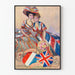 Vintage poster van de Frans-Britse tentoonstelling Londen