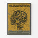 Vintage Frankenstein Poster 1977 Anatomical Skull Illustration