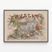 Vintage poster Frascati Elke avond dansavonden en concerten — ingelijst kunstwerk aan de muur