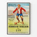 Vintage Football Poster Norway 1928 Fredriksstad Fotballklub vs Lyn