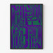 Typografische Poster Vrije Vrouw Vrijheid Groen en Violet
