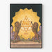 Symbolic Poster with Lions and Radiant Star of David
