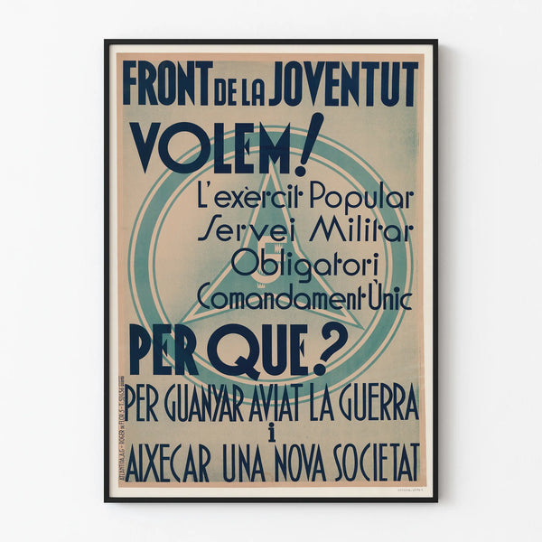front-de-la-joventut-volem-lexercit-popular-servei-militar-obligatori-comandament-unic