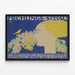 Decorative Art Nouveau Poster - Frühling Schau 1914 — framed artwork on a wall
