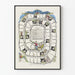 Decorative Poster Old Goose Game Ganzenspel
