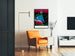 Veelkleurige grafische poster van Gary Burton voor wanddecoratie