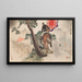 La chute de la forteresse de Magong, le major Iwamoto observe de loin - Ogata Gekkō — framed artwork on a wall