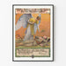 Commemorative military poster with angel and fallen soldier